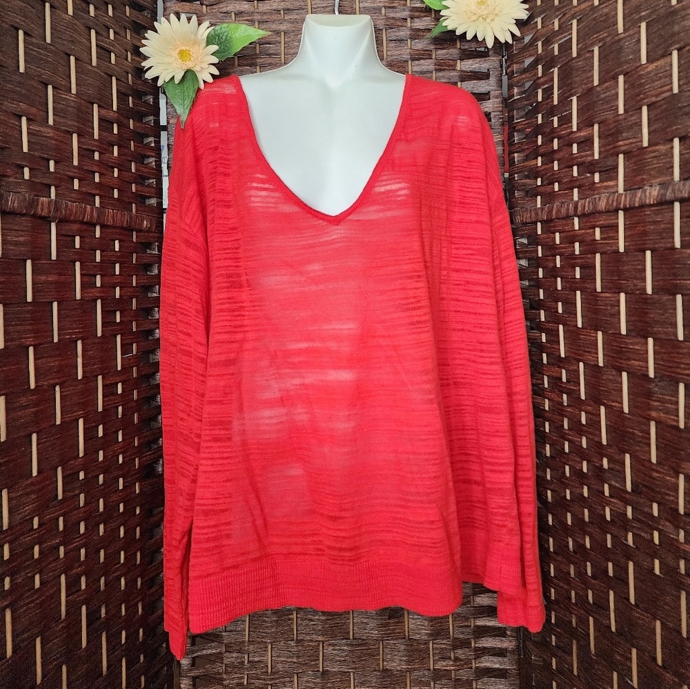 Lane Bryant Slim V-neck sweater with long S2 sleeves good condition